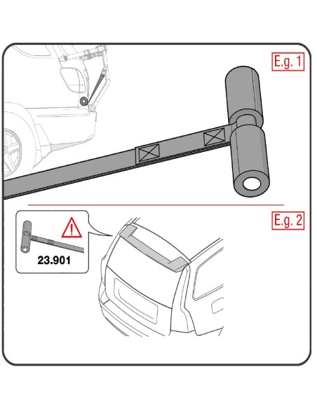 G3 Portabici Ricambio per ganci standard